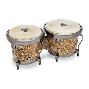 Ensemble de bongos en chêne de la série Aspire LPA601-HC de LP Latin Percussion au Havana Cafe